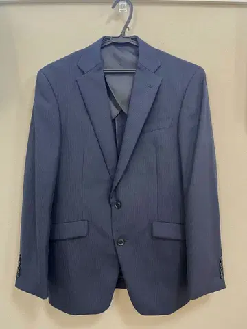 [ SUIT SELECT ] 다크 네이비 섀도우 스트라이프 수트 자켓