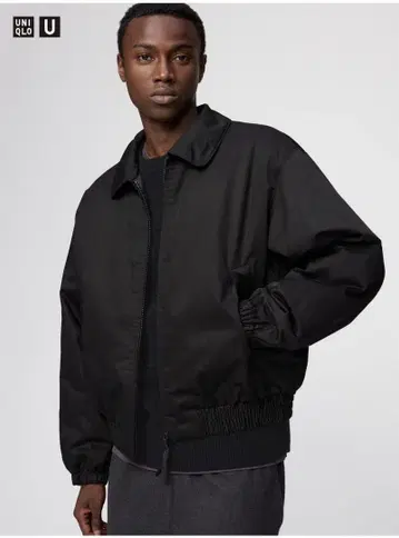 UNIQLO 퍼프테크 숏 블루종 M 사이즈 블랙