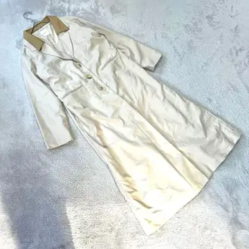 [ 레이디 아젤 ] ( M ) 롱 기장 트렌치코트 베이지