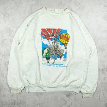 90s 캐나다제 스웨트 셔츠 국제 열기구 페스티벌 수베니어 레어