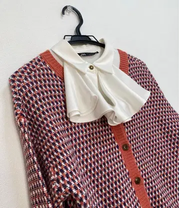 Feroux [ 앞뒤 착용 가능 ] 니트 자카드 가디건 새상품 택 포함