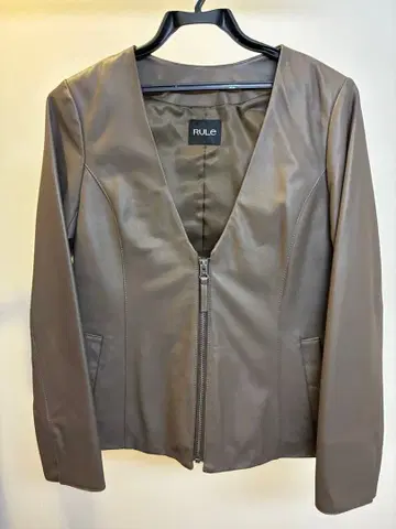 RULE 브라운 가죽 자켓 이너 다운