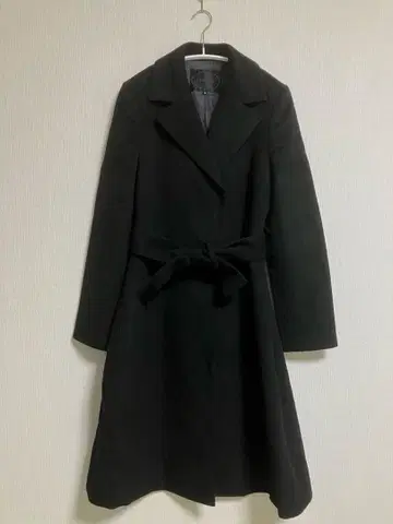 [ 새상품급 ] 언타이틀 캐시미어 100% 롱 코트 블랙