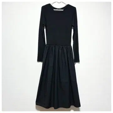 Zara 여성용 롱 원피스 긴팔 블랙