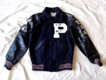 USA제 가죽 소매 가죽 바시티 자켓 Admiral Sportswear