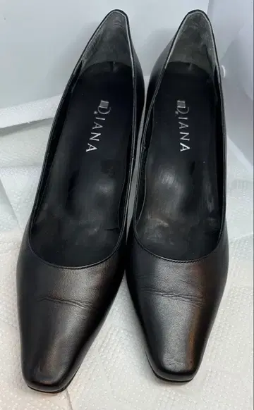 다이애나 플레인 펌프스 블랙 스무스 25.0cm 소가죽