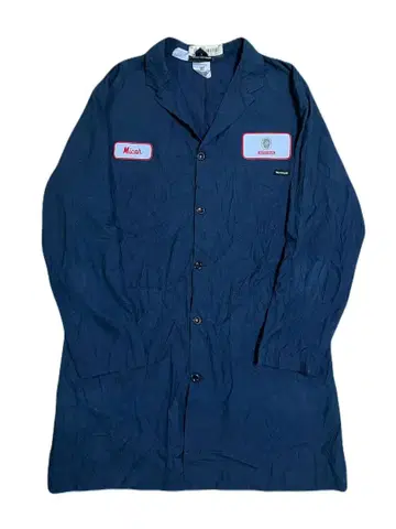 구제 의류 Workrite 샵코트 XL 네이비 빈티지 6