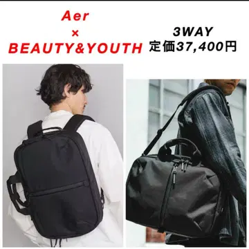 [ 완판템 ] Aer x BEAUTY&YOUTH / 3WAY / 블랙