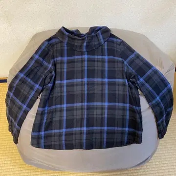 bulle de savon 체크 무늬 긴팔 셔츠