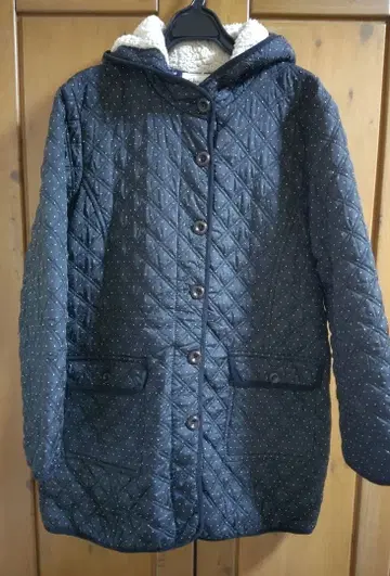 퀼트 자켓 후드는 보아 XL