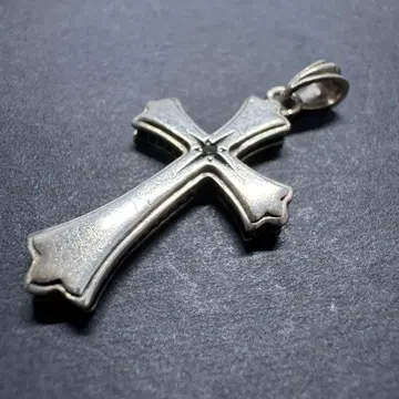 [ silver950 ] 크로스 블랙다이아몬드 목걸이 탑