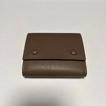 브라운 가죽 3단 폴더형 지갑 MALTA