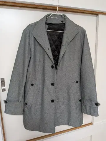 TAKA-Q 그레이 스텐카라 코트 M 사이즈