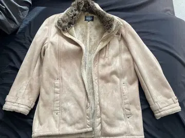 인조 모피 부착 자켓
