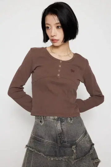 러그아젬 LAGUA 로고 워시 상의