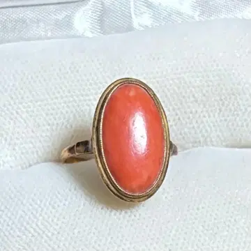 레트로 vintage 반지 앤티크풍 반지 오렌지 심플 고급