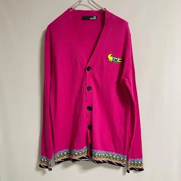 LOVE MOSCHINO 가디건 코튼 핑크