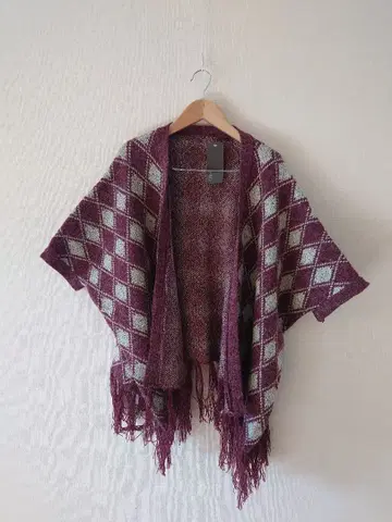 앤제이 ANDJ 판초 니트 베스트 슬리브리스