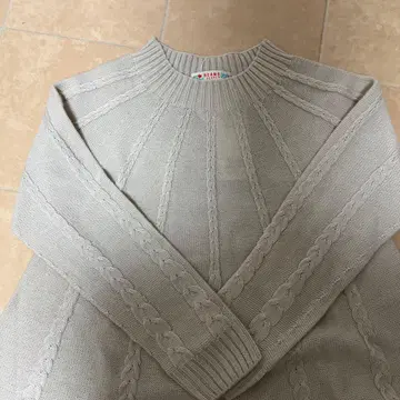 아이보리 케이블 짜임 니트 원피스 beamsheart