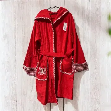 미니 마우스 목욕 가운 빨간색 디즈니 새상품 미사용 레어템