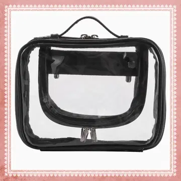 트래블 클리어 화장실 파우치 투명 메이크업 백 TSA 승인 화장품 케이스