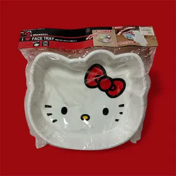 [ 헤이세이 레트로 ] 미사용 2008년산 헬로키티 페이스 트레이 소품함