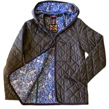 LAVENHAM LIBERTY 꽃무늬 네이비 퀼팅 자켓 M