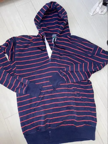 McIntosh & Smith 스트라이프 후드티 여성용 Y2K