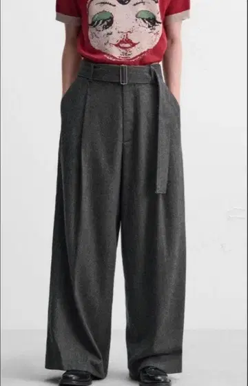 ZARA x 해리 램버트 벨트 와이드 팬츠