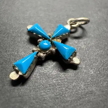 [ silver925 터콰이즈 ] 십자가 펜던트 탑