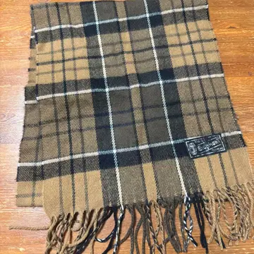 Stephan 울 체크 무늬 머플러