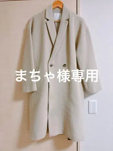 갸루다 가란테 울 나일론 오버 체스터 코트