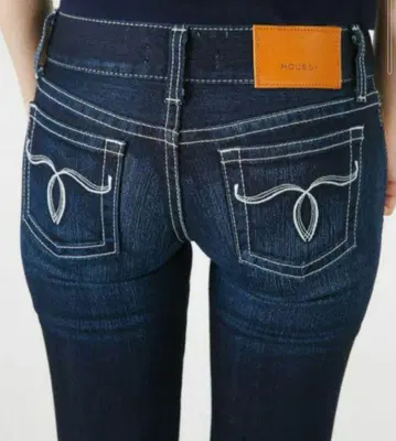 MOUSSY 파우더 스트레치 데님 스키니