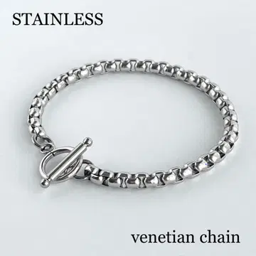 새상품 갑환 베네치안 체인 팔찌 만텔 스테인리스 316L