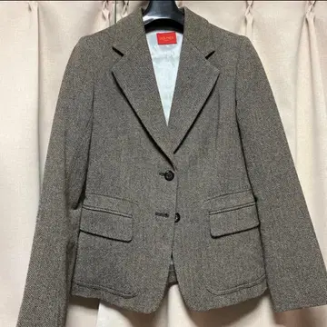 DES PRES Paris 헤링본 트위드 자켓