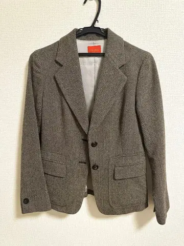 DES PRES Paris 헤링본 트위드 자켓