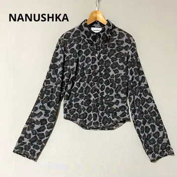 [ 새상품급 ] NANUSHKA 나누슈카 레오파드 무늬 블라우스 S