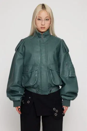 Seira x 러그아젬 가죽 자켓 BLU