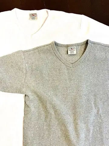 코튼 V넥 티셔츠 2색 세트