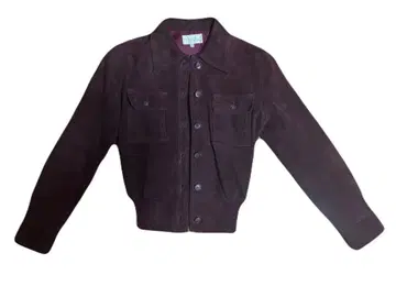 Calvin Klein 스웨이드 크롭 자켓