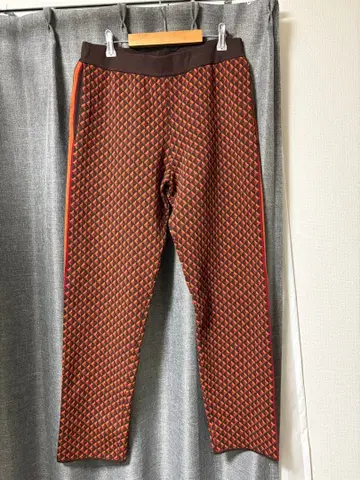 ZARA 저지 조거 팬츠 자카드 라인 니트 M