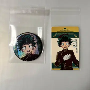 히로아카 애니카페 캔뱃지 플레이트 카드 미도리야 이즈쿠 데쿠