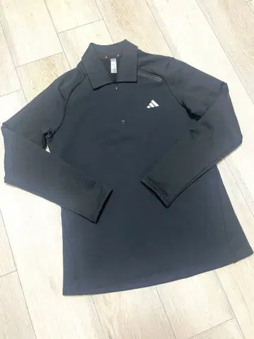 아디다스 골프 하프 지퍼 긴팔 속기모 여성용 XL 블랙