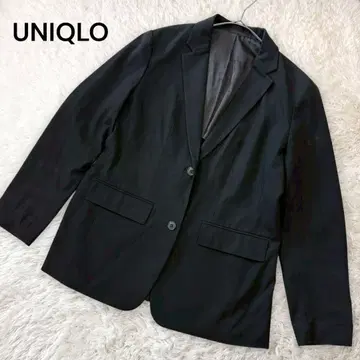 유니클로 테일러드 자켓 2B 싱글 여성용 블랙 M 손세탁 가능