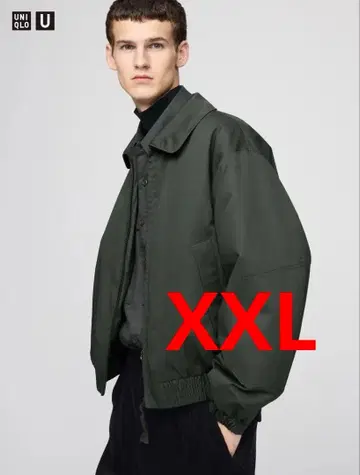 XXL UNIQLO U 퍼프 테크 숏 블루종 OLIVE
