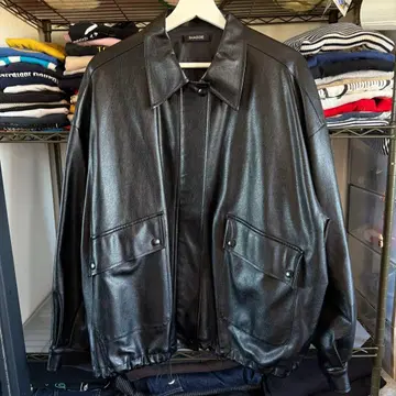 SHAGGIE 샤기 가죽 자켓