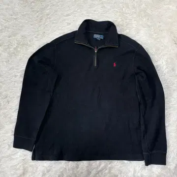 랄프 로렌 하프 지퍼 니트 L 빈티지 POLO 블랙