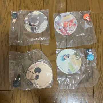 애니메이션 캐릭터 피규어 & 코스터 세트