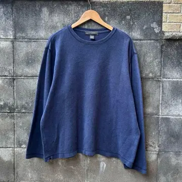 00s BANANA REPUBLIC 코튼 니트 티셔츠 네이비