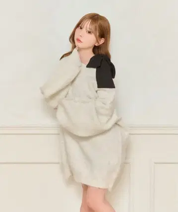 샤기 니트 원피스 [이너 별도 판매]